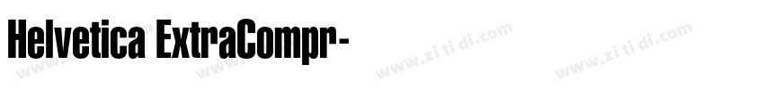 Helvetica ExtraCompr字体转换